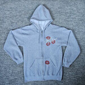 OFFICIAL Sabrina Carpenter Short n Sweet Tour 2024 Grey Zip Up Hoodie SMALL